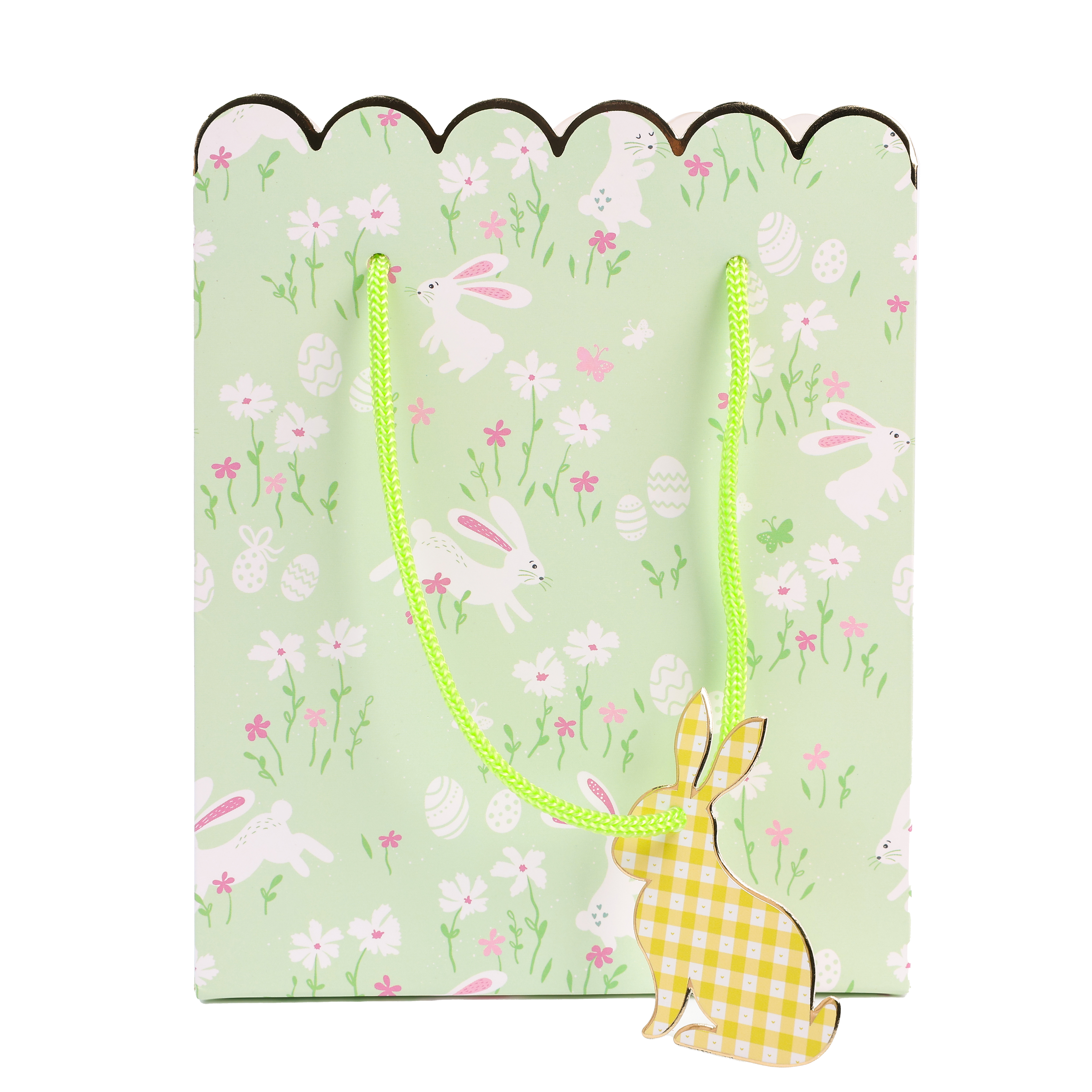 Easter Egg Rabbit Flower Pattern Gift Bag EASE0009